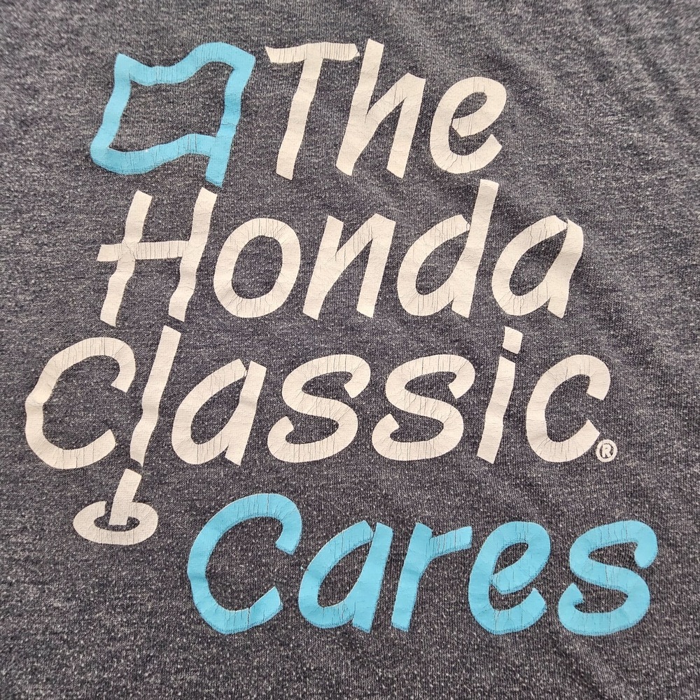 Honda Classic Cares Blue Short Sleeve Cotton Blend T-Shirt Men's M